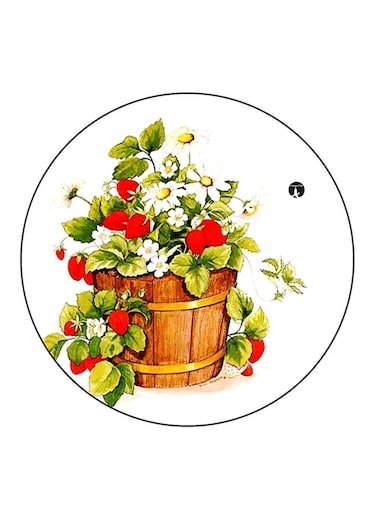 Flowers Printed Fridge Magnet Multicolour