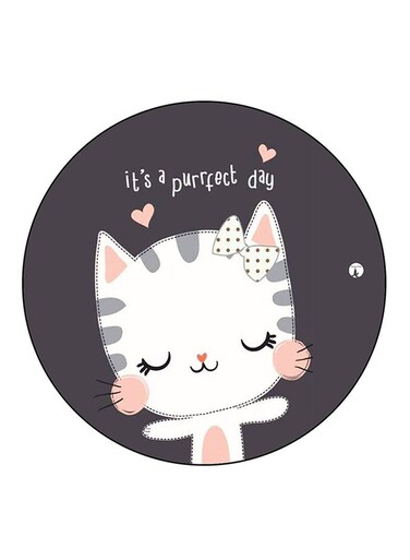 Cat Printed Fridge Magnet Multicolour