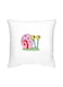 Gary SpongeBob Printed Decorative Cushion White/Pink/Green 16x16inch