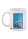 Cartoon Printed Coffee Mug White/Blue/Pink 11ounce