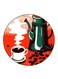 Coffee Printed Fridge Magnet Multicolour