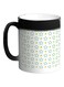 Motifs Of Small And Large Stars Printed Magic Coffee Mug Black 325ml