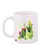 Cactus Printed Coffee Mug White/Green/Red 11ounce