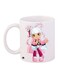 Cartoon Girl Printed Coffee Mug White/Beige/Pink 11ounce