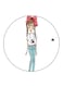 A Girl Printed Fridge Magnet Multicolour