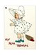 My Dear Valentine Themed Metallic Plate Beige/Green/Red 20x15cm
