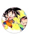 The Anime Dragon Ball Printed Fridge Magnet Round Multicolour