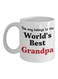 World's Best Grandpa Printed Coffee Mug White/Black/Red