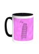 Landmarks - Leaning Tower Of Pisa Printed Coffee Mug Black/White 11ounce
