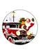 Santa Claus Printed Fridge Magnet Multicolour
