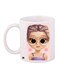 Girl Printed Coffee Mug White/Beige/Pink 11ounce
