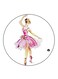 Girl Printed Fridge Magnet Multicolour