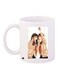 Cartoon Printed Coffee Mug White/Brown/Beige 11ounce