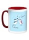 Love Birds Printed Coffee Mug Blue/White/Red 11ounce