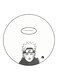 The Anime Naruto Printed Fridge Magnet Black/White