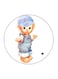 Baby Printed Fridge Magnet Multicolour 5.5 x 5.5cm