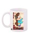Gravity Falls Printed Mug White/Blue/Brown Standard Size