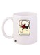 Cartoon Printed Coffee Mug White/Beige/Brown 11ounce