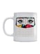 Woman Printed Mug White/Black/Pink