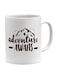 Adventure Awaits Mountain Hike Mug White/Brown
