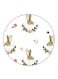 Rabbits Printed Fridge Magnet Round Multicolour