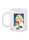 Cartoon Printed Coffee Mug White/Blue/Yellow 11ounce