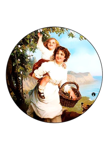 Vintage Art Printed Fridge Magnet Multicolour