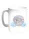 Moon With Clouds Printed Coffee Mug White/Grey/Blue