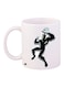 Cartoon Printed Coffee Mug White/Black/Blue 11ounce