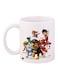 Cartoon Printed Coffee Mug White/Red/Beige 11ounce