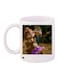 Bunnies Printed Coffee Mug White/Brown/Pink