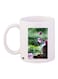 Floral Printed Coffee Mug White/Green/Pink 11ounce