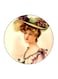 The Girl Printed Fridge Magnet Multicolour 5.5 x 5.5cm