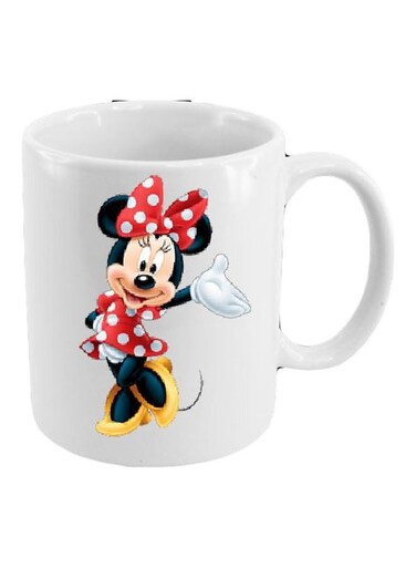 Cartoon Printed Mug White/Red/Beige