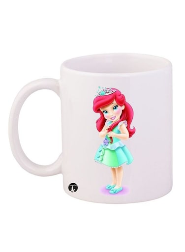 Disney Printed Mug White/Pink/Green 11ounce