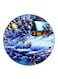 House Printed Fridge Magnet Round Multicolour