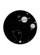 Space Printed Fridge Magnet Round Multicolour