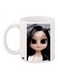 Cartoon Girl Printed Coffee Mug White/Beige/Black