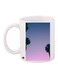 Twilight Sky Printed Coffee Mug White/Grey/Pink