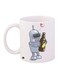 Cartoon Printed Coffee Mug White/Grey/Brown 11ounce