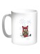 Winter Season Printed Coffee Mug White/Red/Brown 11ounce