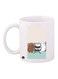 We Bare Bears Printed Coffee Mug White/Black/Brown