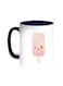 Cartoon Graphics - Ice Cream Printed Coffee Mug Blue/White 11ounce