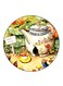 Vintage Art Printed Fridge Magnet Multicolour