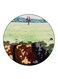The Anime Naruto Printed Fridge Magnet Round Multicolour