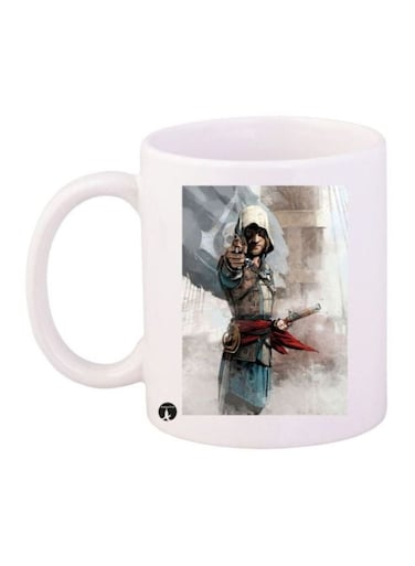 Assassin's Creed Printed Coffee Mug White/Blue/Red