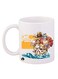Durable Heat-resistant Thick Wall Designed Ergonomic Handled One Piece Printed Mug White/Red/Blue 11ounce