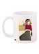 Cartoon Printed Coffee Mug White/Beige/Red
