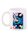 Cartoon Printed Coffee Mug White/Blue/Pink 11ounce