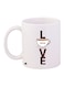 Love Printed Coffee Mug White/Brown/Beige 11ounce